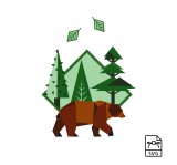 Brown bear - Vector graphics