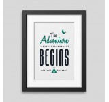 The adventure begins Framed poster