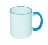 Kubek z kolorowym uchem i rantem